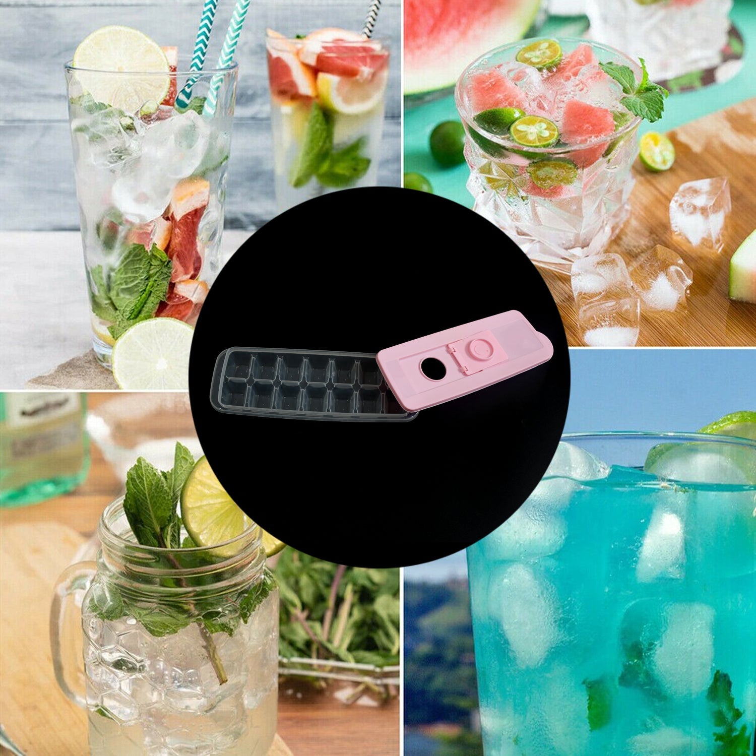 2620 Ice Cube Trays, Ice Tray Food Grade Flexible Silicone Ice Cube Tray Molds with Lids, Easy Release Ice Trays Make 14 Ice Cube, Stackable Dishwasher Safe 2620 Ice Cube Trays, Ice Tray Food Grade Flexible Silicone Ice Cube Tray Molds with Lids, Easy Release Ice Trays Make 14 Ice Cube, Stackable Dishwasher Safe